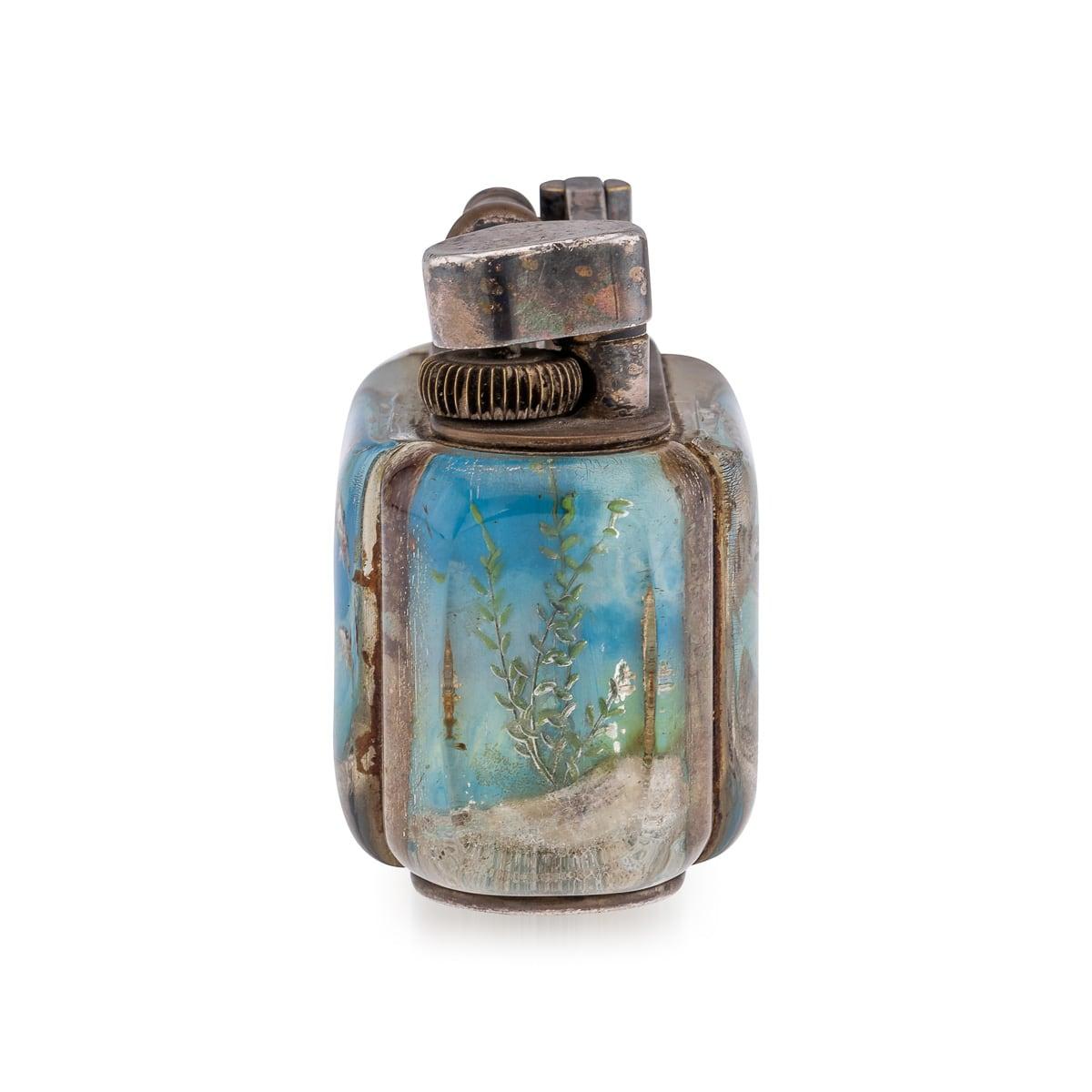 Vintage 20. Jahrhundert Dunhill Half-Giant Aquarium Tischfeuerzeug c.1950 im Zustand „Gut“ im Angebot in Royal Tunbridge Wells, Kent