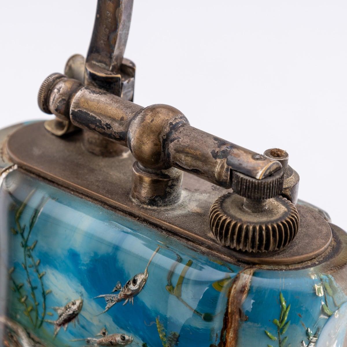 Vintage 20. Jahrhundert Dunhill Half-Giant Aquarium Tischfeuerzeug c.1950 im Angebot 3