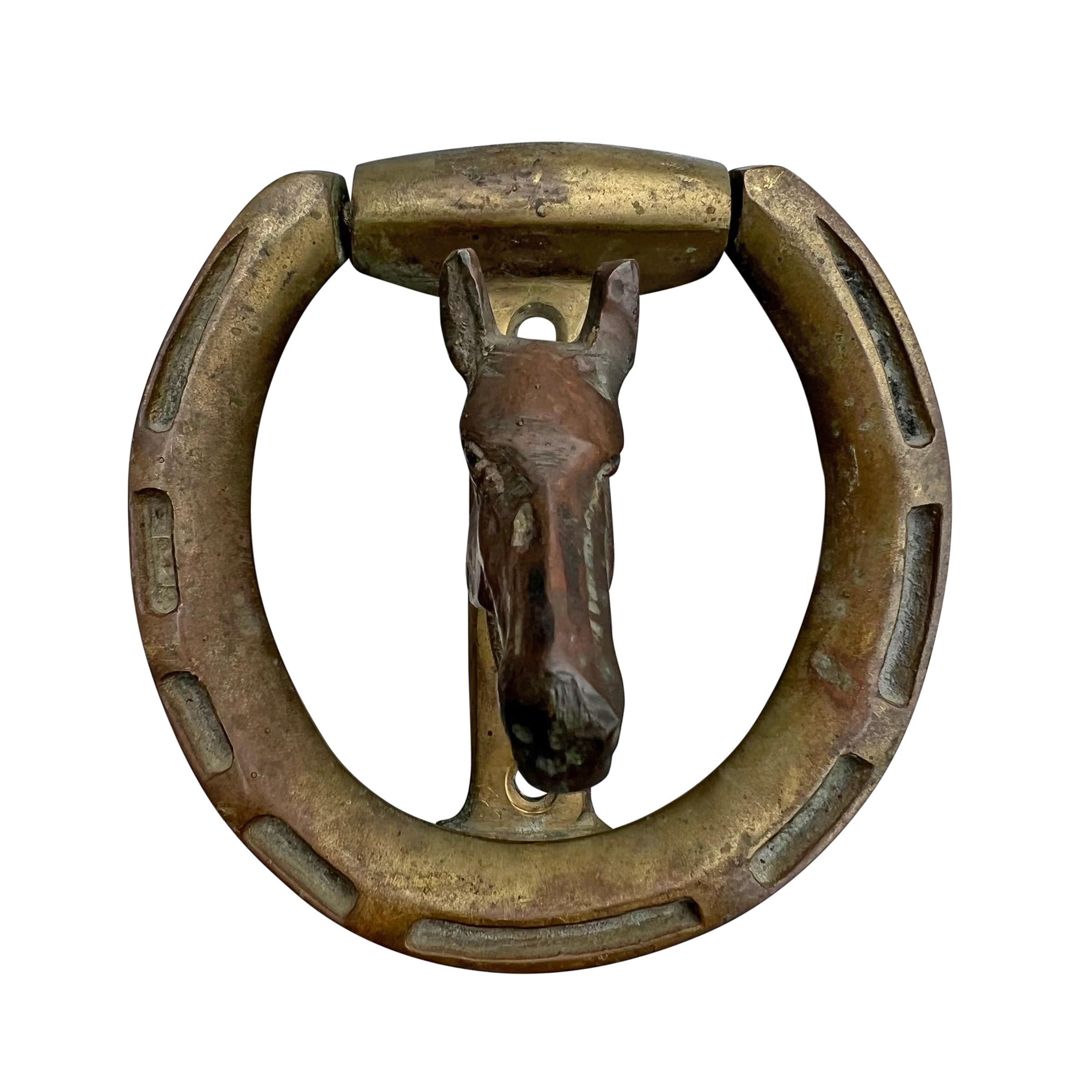 brass horse door knocker