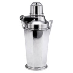 Vintage 20th Century English Solid Silver Art Deco Cocktail Shaker c.1934