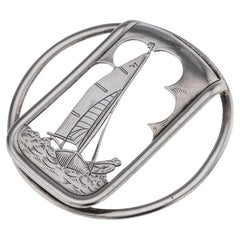 Pinza para billetes inglesa de plata maciza del siglo XX, Asprey & Co Ltd c.1953
