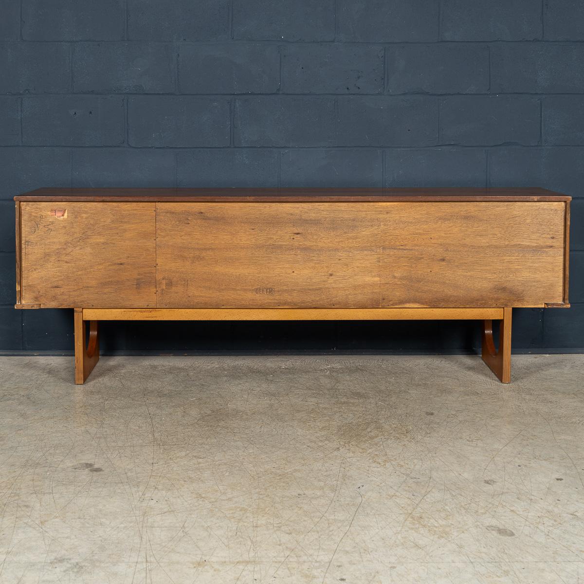 Vintage 20th Century English Teak Sideboard By Stonehill Furniture c.1960 In Good Condition For Sale In Royal Tunbridge Wells, Kent