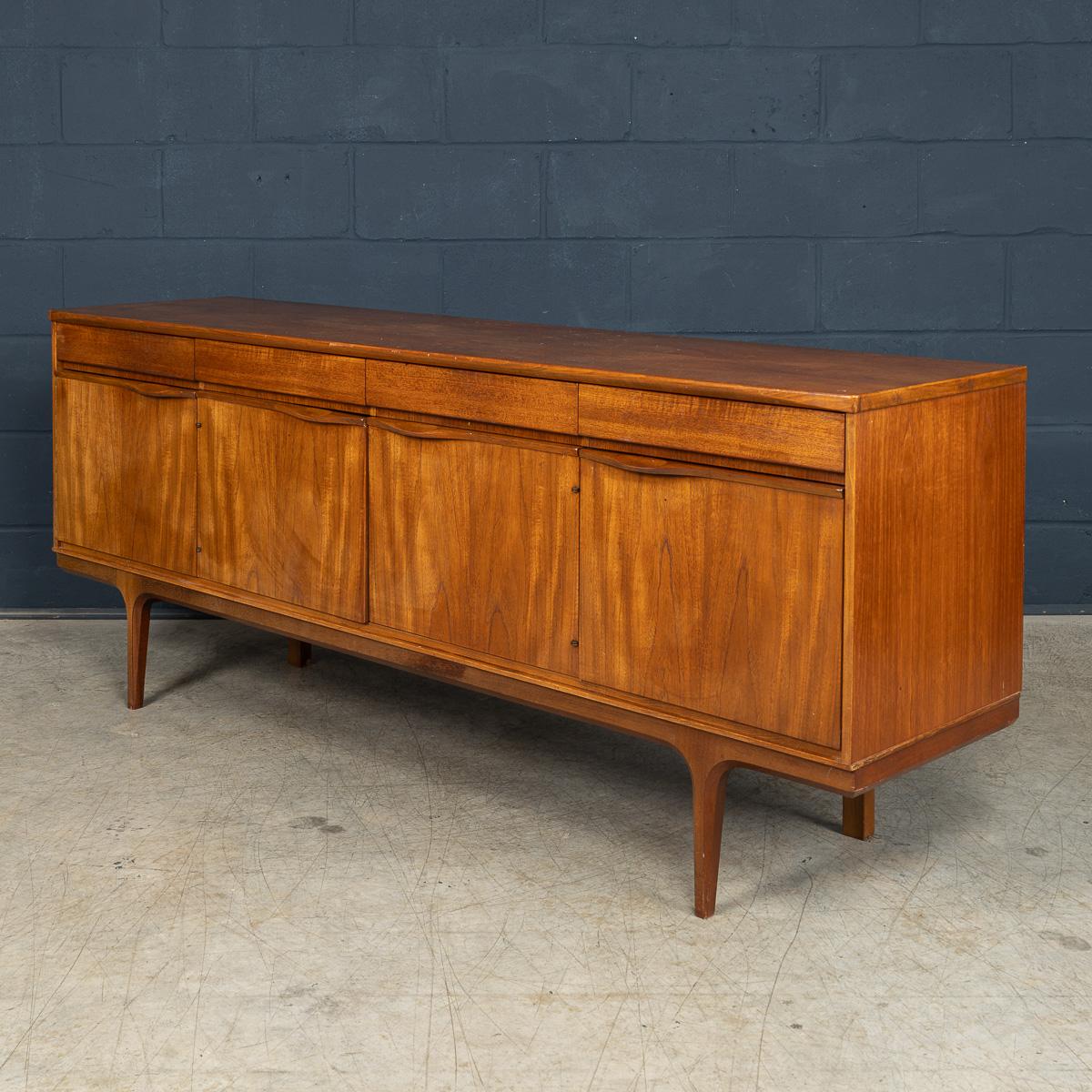 British Vintage 20th Century English Teak Sideboard c.1960 For Sale