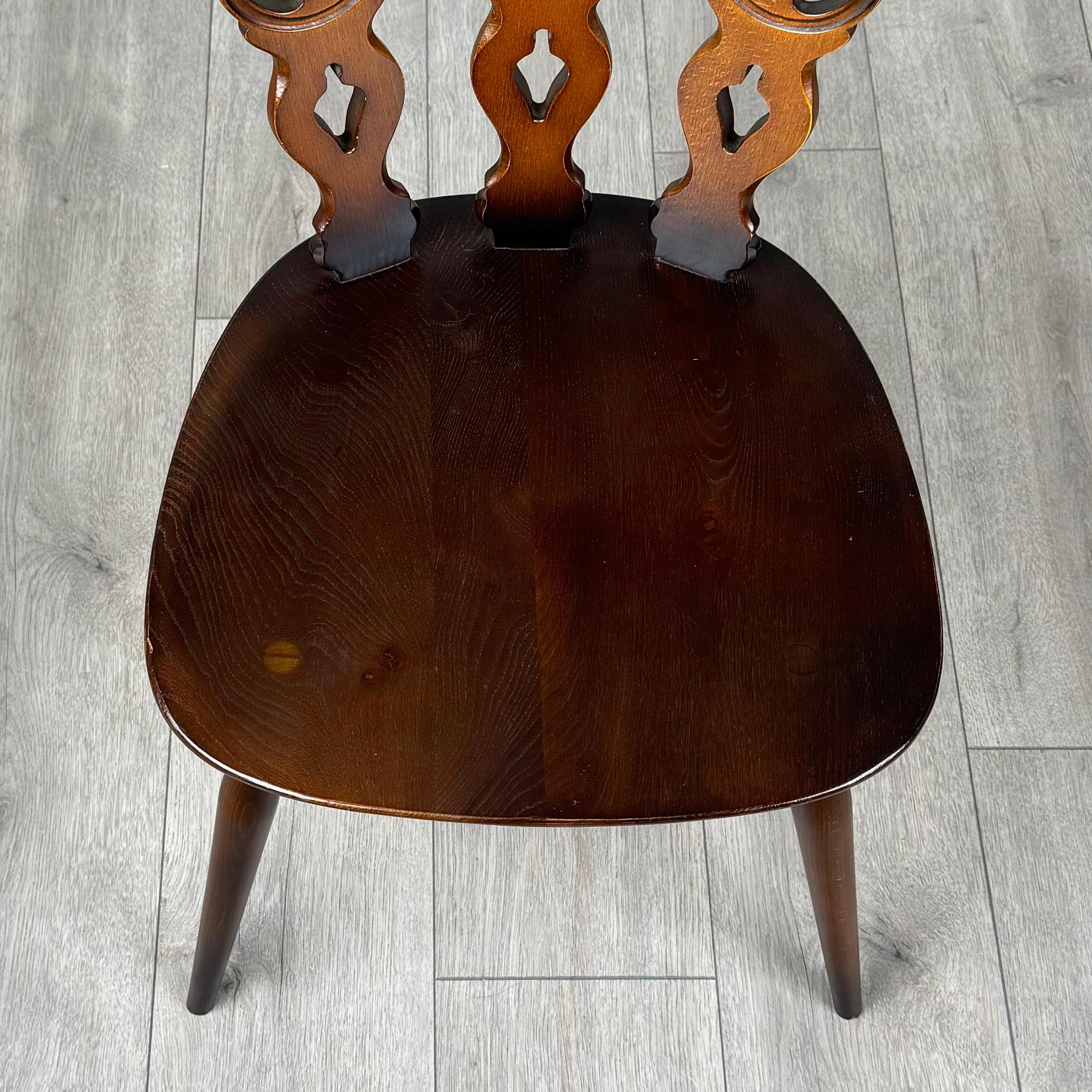Vintage 20th Century Ercol Dining Table With 6 Dining Chair's ( REF AF-3613 ) en vente 12