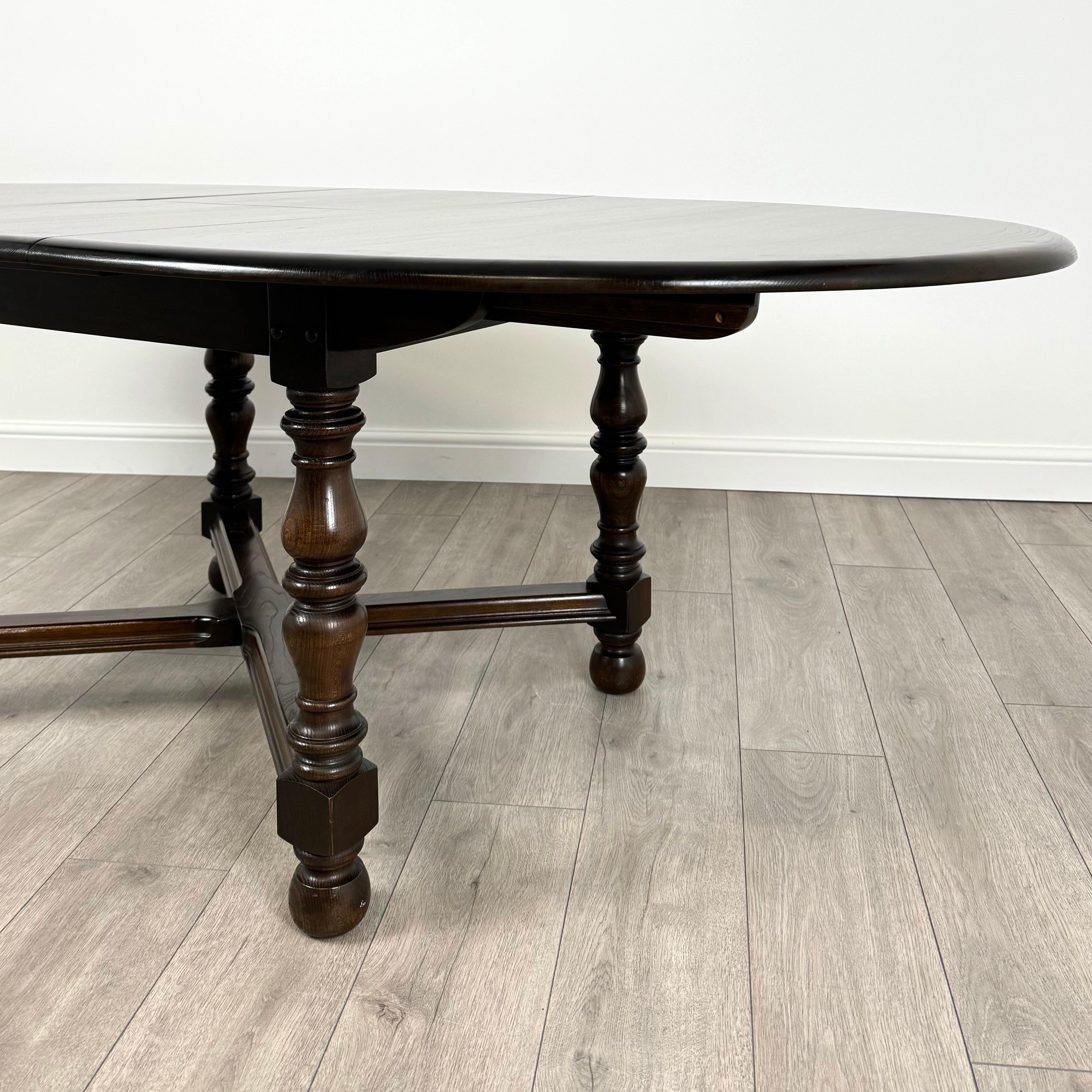 Vintage 20th Century Extending Elm Dining Table By Ercol ( REF AF-3612 ) For Sale 3
