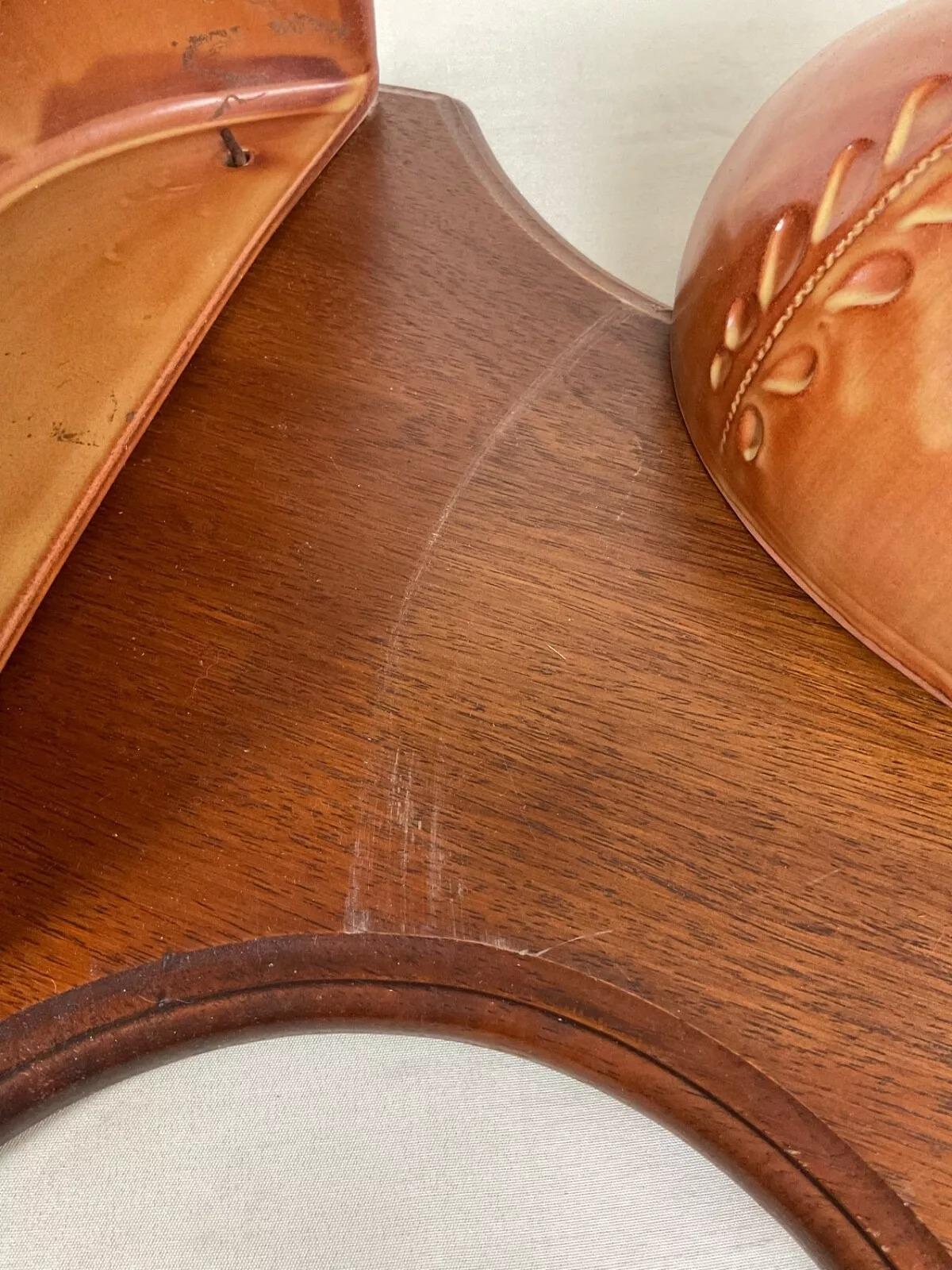 Fuente de Pared de Cerámica Floral Vintage Siglo XX - Artesanía Francesa - 2Y551 Cerámico en venta