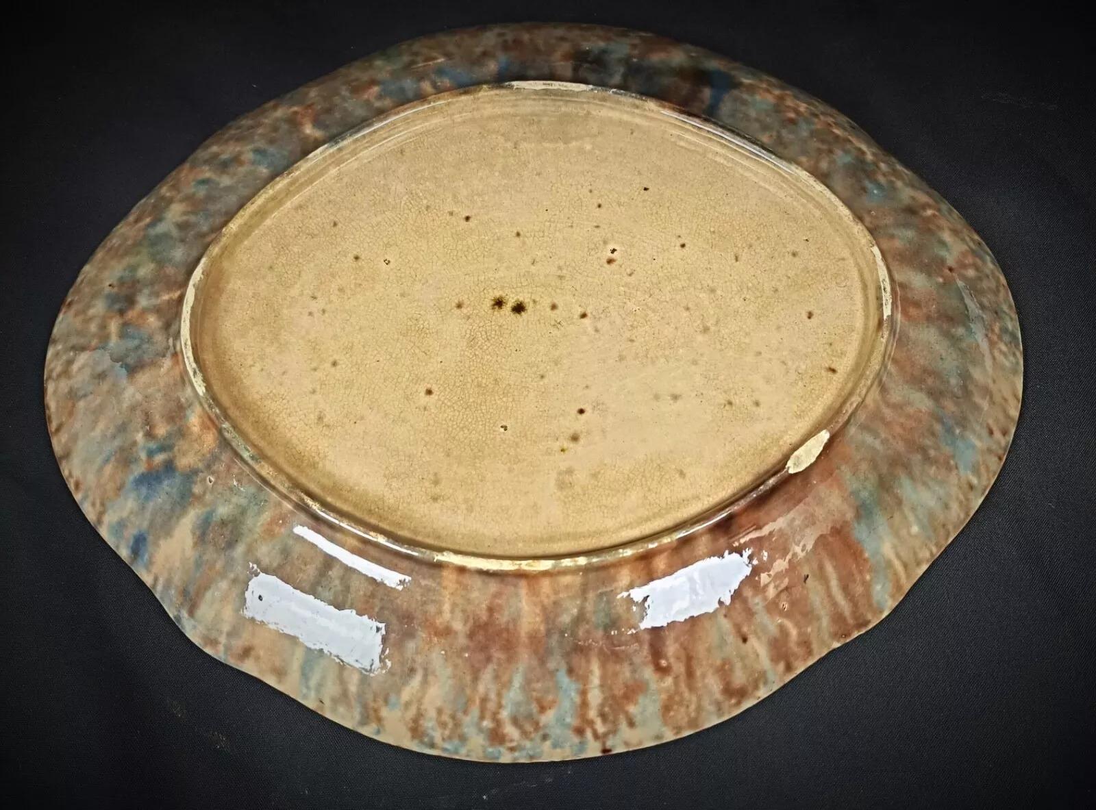 Bandeja decorada con motivos florales vintage del siglo XX pintada a mano - 2Y241 Imperio en venta