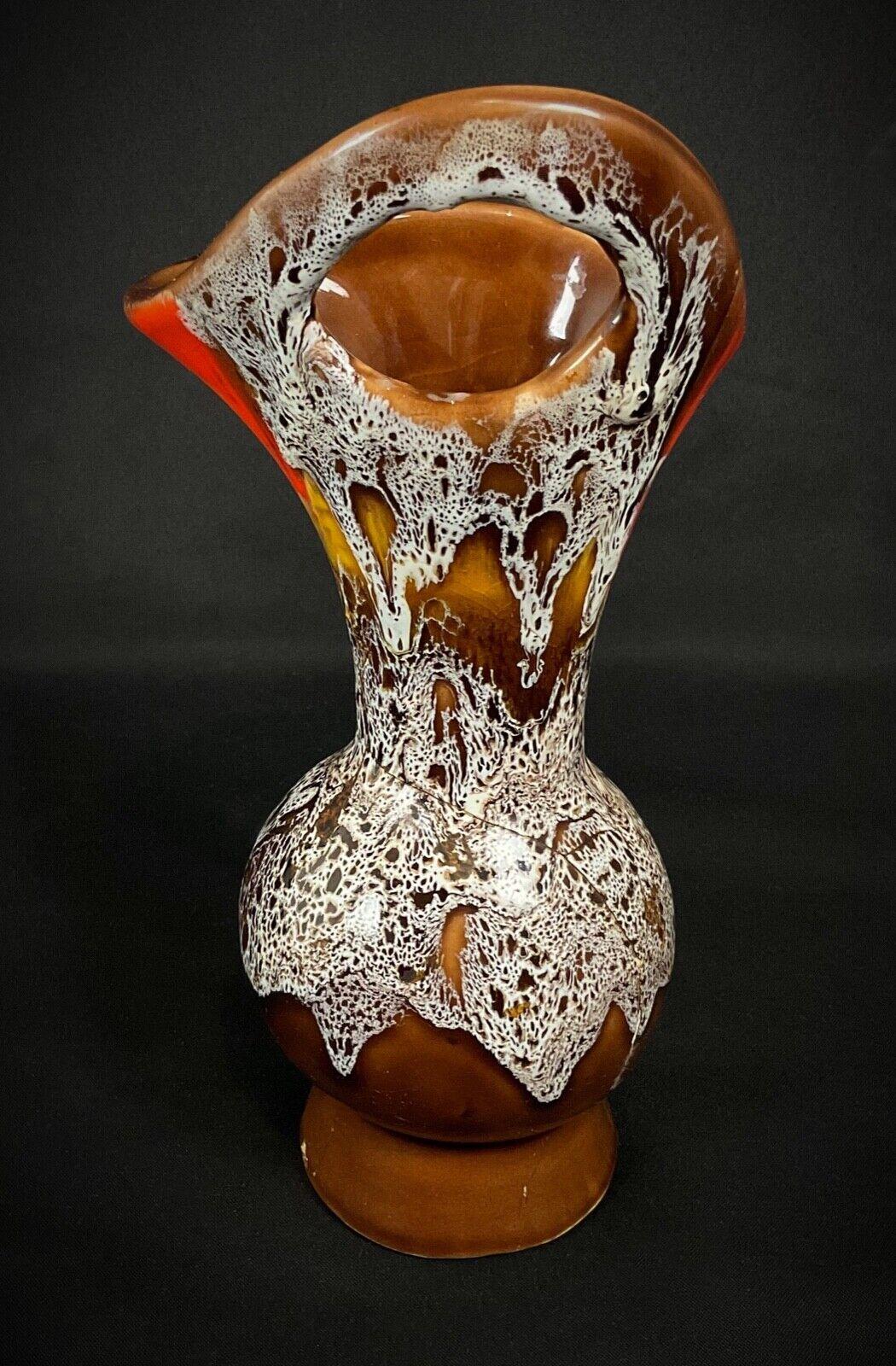 Vintage 20. Jahrhundert F.P Vallauris Keramik Soliflore Vase - Frankreich - 2Y471 im Zustand „Relativ gut“ im Angebot in Bordeaux, FR