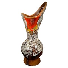 Vintage 20th Century F.P Vallauris Ceramic Soliflore Vase – France - 2Y471