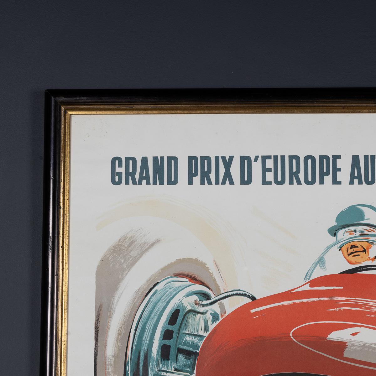 Vintage 20. Jahrhundert gerahmt 1955 Monaco Grand Prix Poster von Jean Ramel c.1985 (Monegassisch) im Angebot