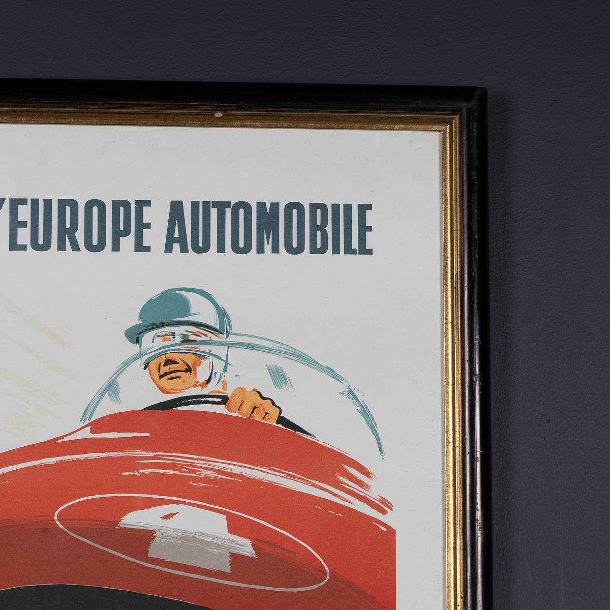 Vintage 20. Jahrhundert gerahmt 1955 Monaco Grand Prix Poster von Jean Ramel c.1985 im Zustand „Gut“ im Angebot in Royal Tunbridge Wells, Kent