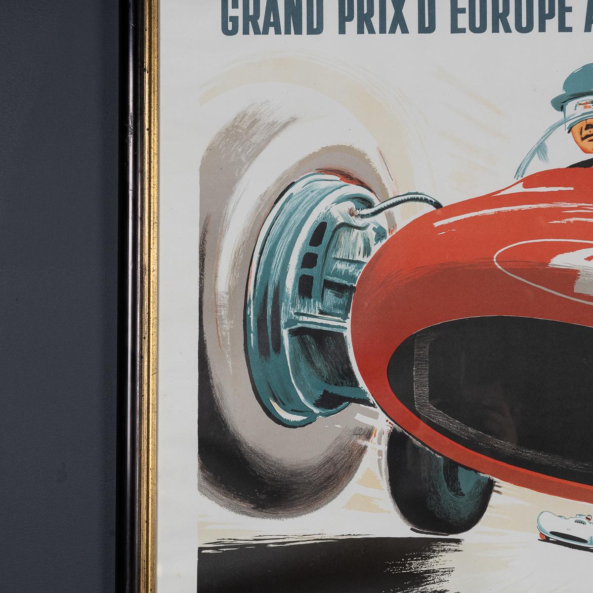 Vintage 20. Jahrhundert gerahmt 1955 Monaco Grand Prix Poster von Jean Ramel c.1985 im Angebot 1