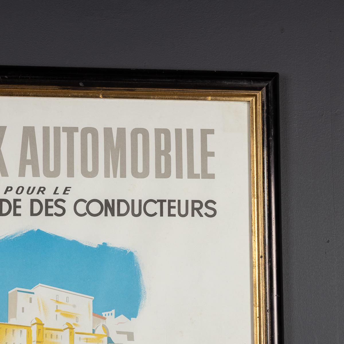 XX secolo Poster d'epoca con cornice del Gran Premio di Monaco del 1957 di Jean Ramel c.C. in vendita