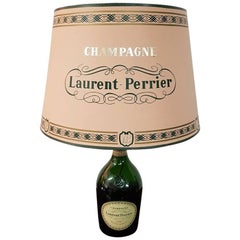 Vintage 20th Century French Champagne Bottle Lamp of Laurent Perrier