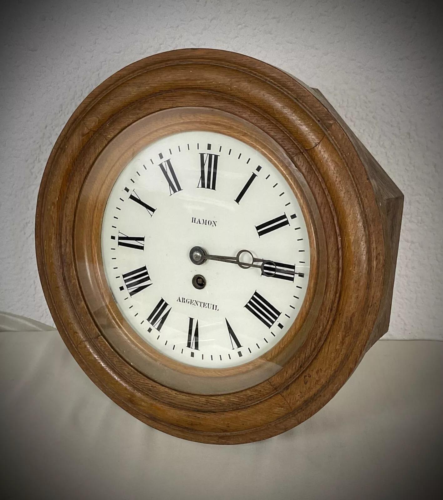 Reloj francés vintage del siglo XX de Hamon Argenteuil - 2Y451 en venta 5