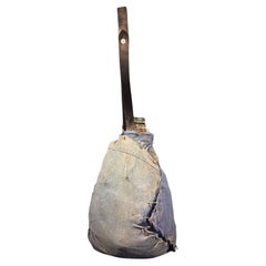 Vintage 20th-Century French Demijohn Bottle with Woven Case - 2Y279