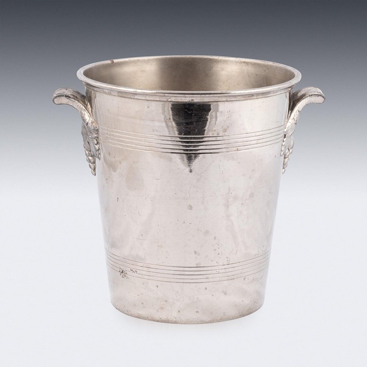 Champañera / Enfriador de vino H. Germain francés del siglo XX vintage chapado en plata Francés en venta