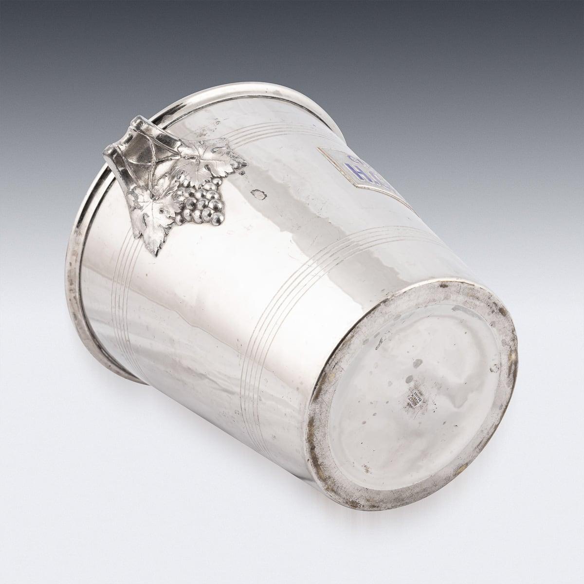 Champañera / Enfriador de vino H. Germain francés del siglo XX vintage chapado en plata en venta 1