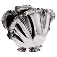 Vintage 20th Century French Silver Plated Wine Cooler By Christian Dior c.1970