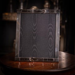 Vintage 20th Century French Solid Silver Large Photograph Frame By Hermès, Paris