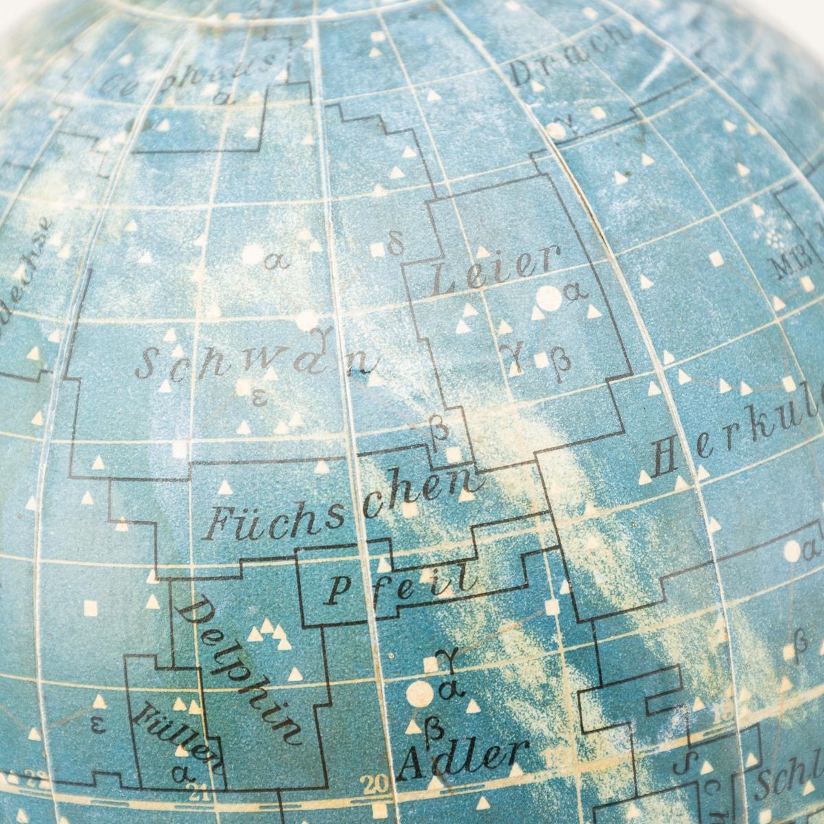 Vintage 20th Century German Celestial Globe By Dietrich Reimers 5