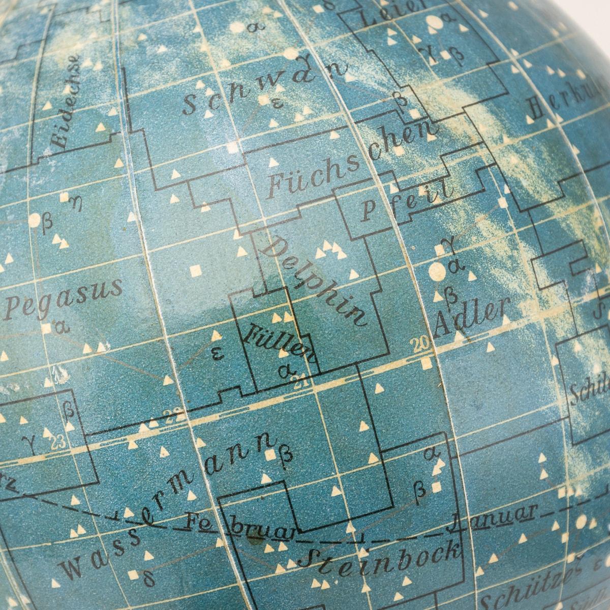 Vintage 20th Century German Celestial Globe By Dietrich Reimers 6