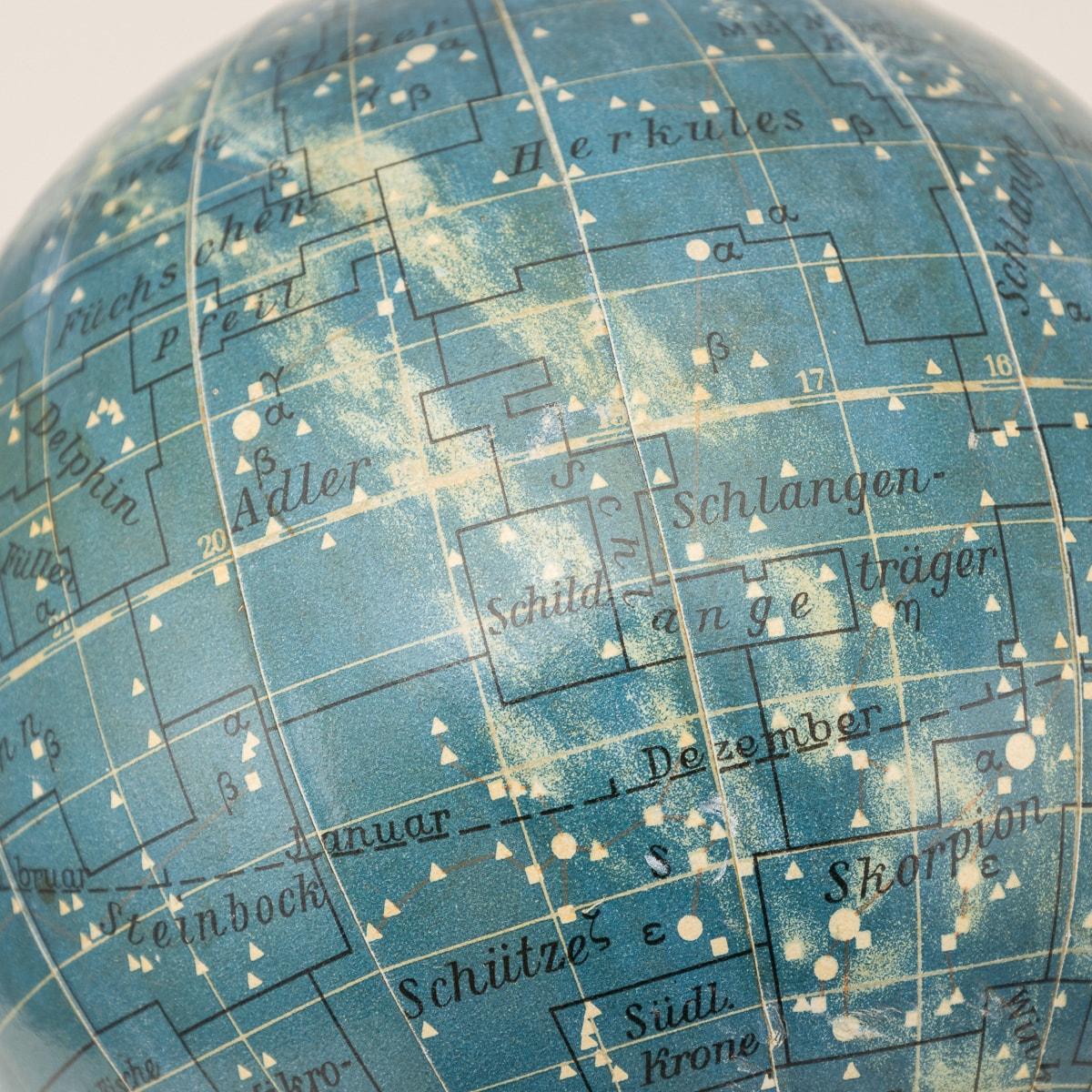 Vintage 20th Century German Celestial Globe By Dietrich Reimers 8