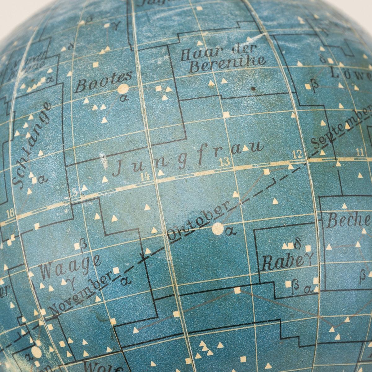 Vintage 20th Century German Celestial Globe By Dietrich Reimers 9