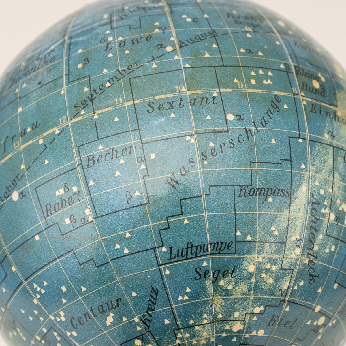 Vintage 20th Century German Celestial Globe By Dietrich Reimers 10