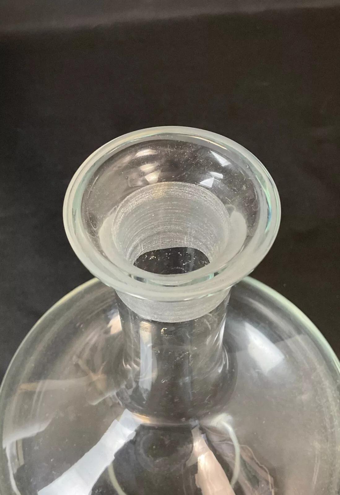 Vintage 20th Century Glass Wine Decanter - 2Y588 For Sale 4