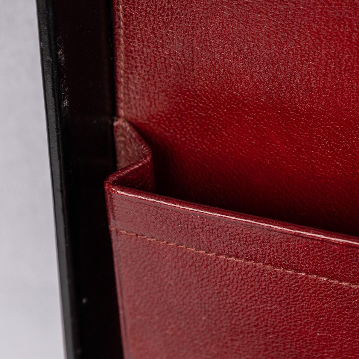 Vintage 20th Century Hermès Hard Sided Black Leather Briefcase c.1990 For Sale 13