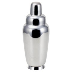 Vintage 20th Century Italian Art Deco Solid Silver Cocktail Shaker c.1930