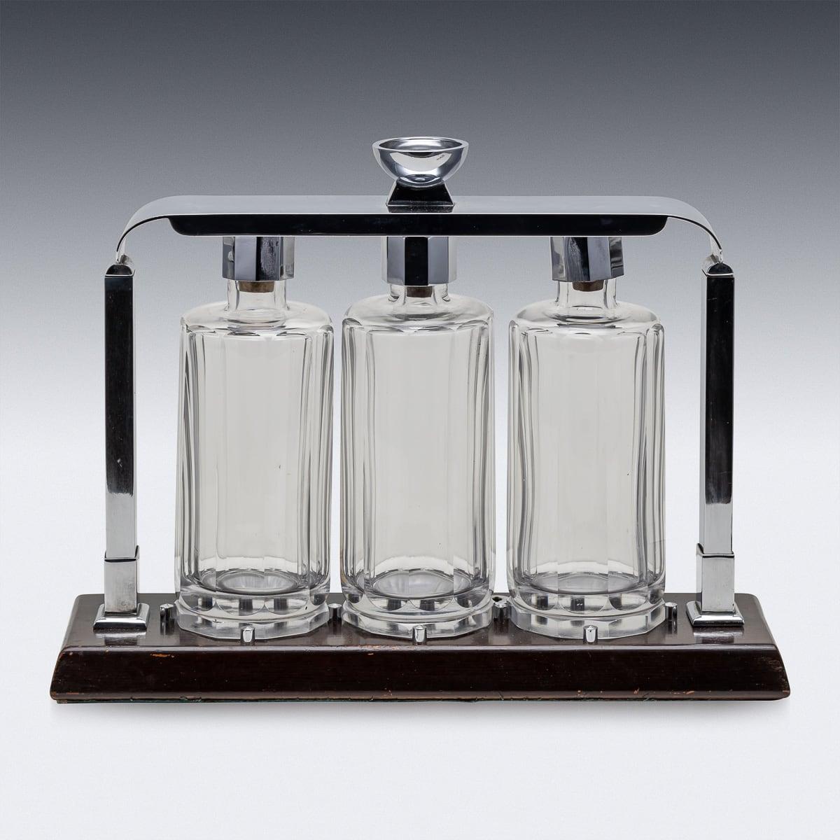 Other Vintage 20th Century Italian Art Deco Tantalus Set c.1930 For Sale