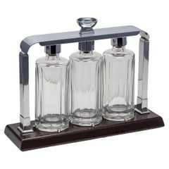 Vintage 20th Century Italian Art Deco Tantalus Set c.1930