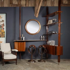 Italienische Vintage-Bar aus dem 20. Jahrhundert mit Marmortheke von Vittorio Dassi, um 1950