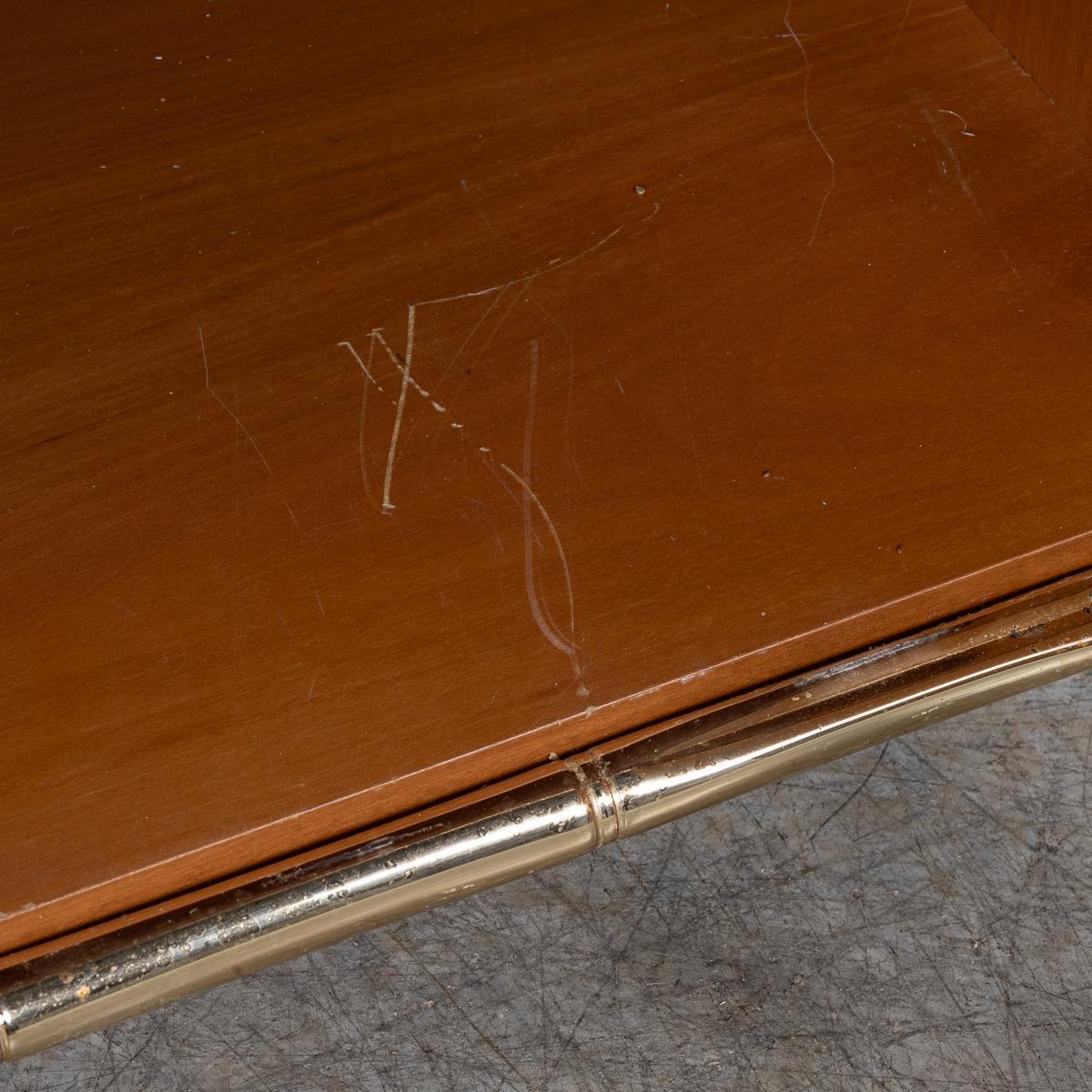 Armadio italiano del 20° secolo con cornice in ottone, in rattan e finto bambù, c.1980 in vendita 4