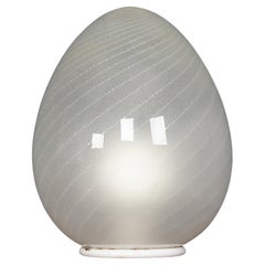Lampe de bureau italienne vintage du 20ème siècle en forme d'œuf, Murano, vers 1980
