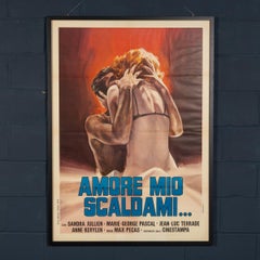 Vintage 20th Century Italian Film Poster For "Amore Mio Scaldami..." C.1973