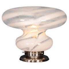 Vintage Italian 20th Century Hand Blown Glass Table Lamp, Murano c.1970