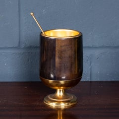 Vintage 20th Century Italian Ice Bucket By Aldo Tura c.1960