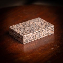 Scatola in pietra Juparana Colombo d'epoca del XX secolo, 1960 circa