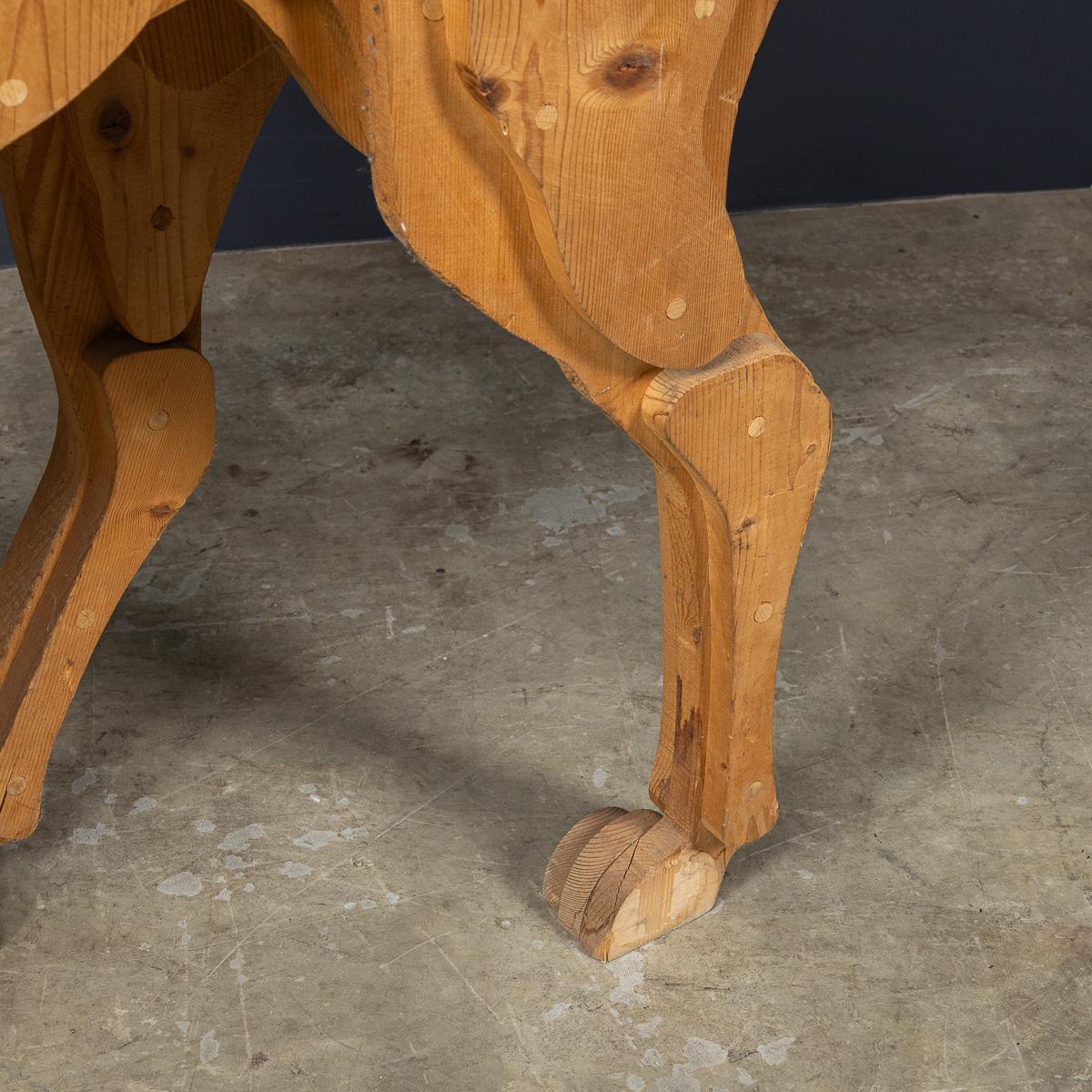 Sculpture italienne vintage du 20ème siècle en bois multicouches, c.1980 en vente 8