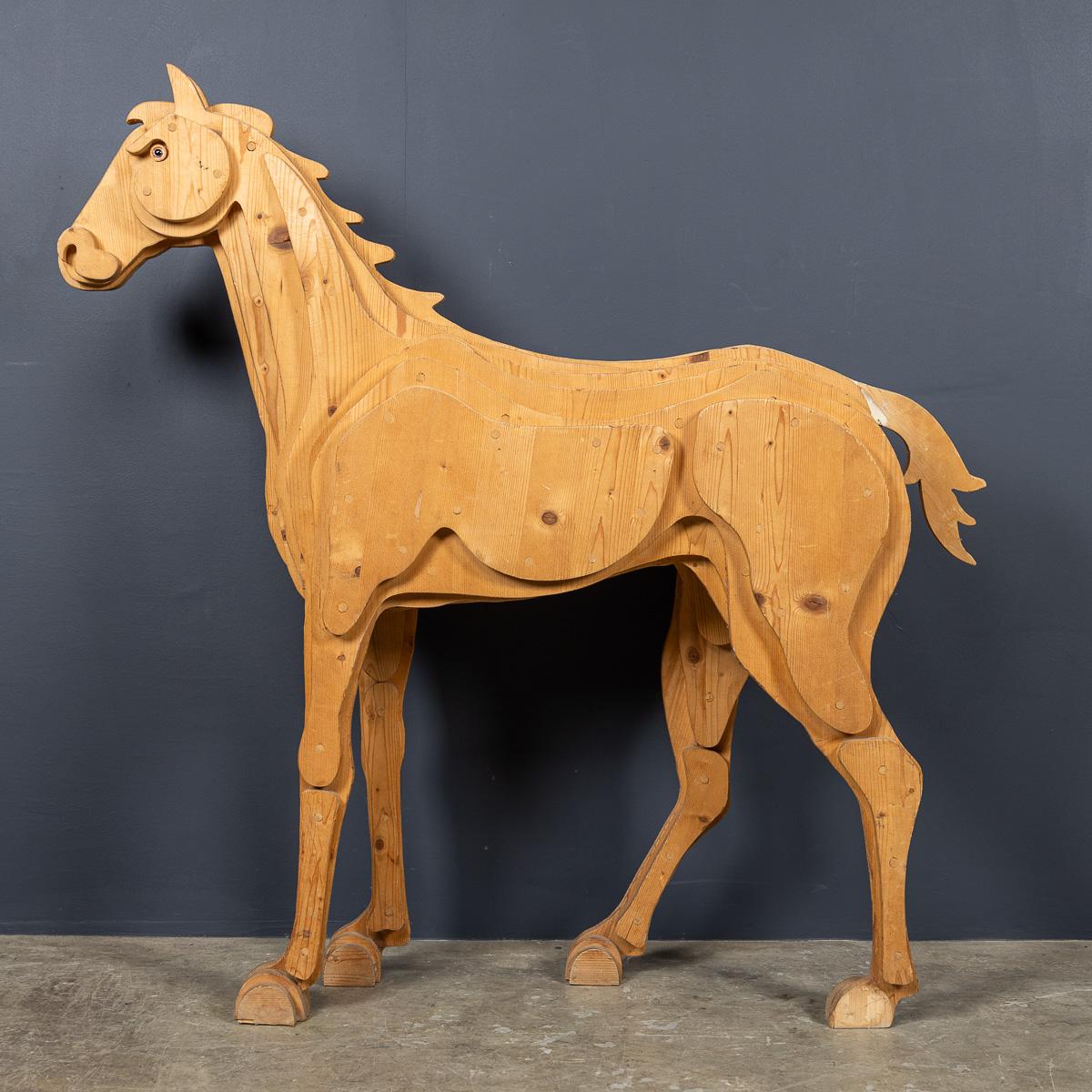 Autre Sculpture italienne vintage du 20ème siècle en bois multicouches, c.1980 en vente