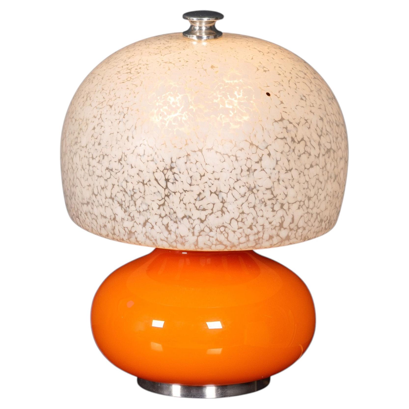 Vintage 20th Century Italian Murano Glass "Mushroom" Table Lamp c.1970