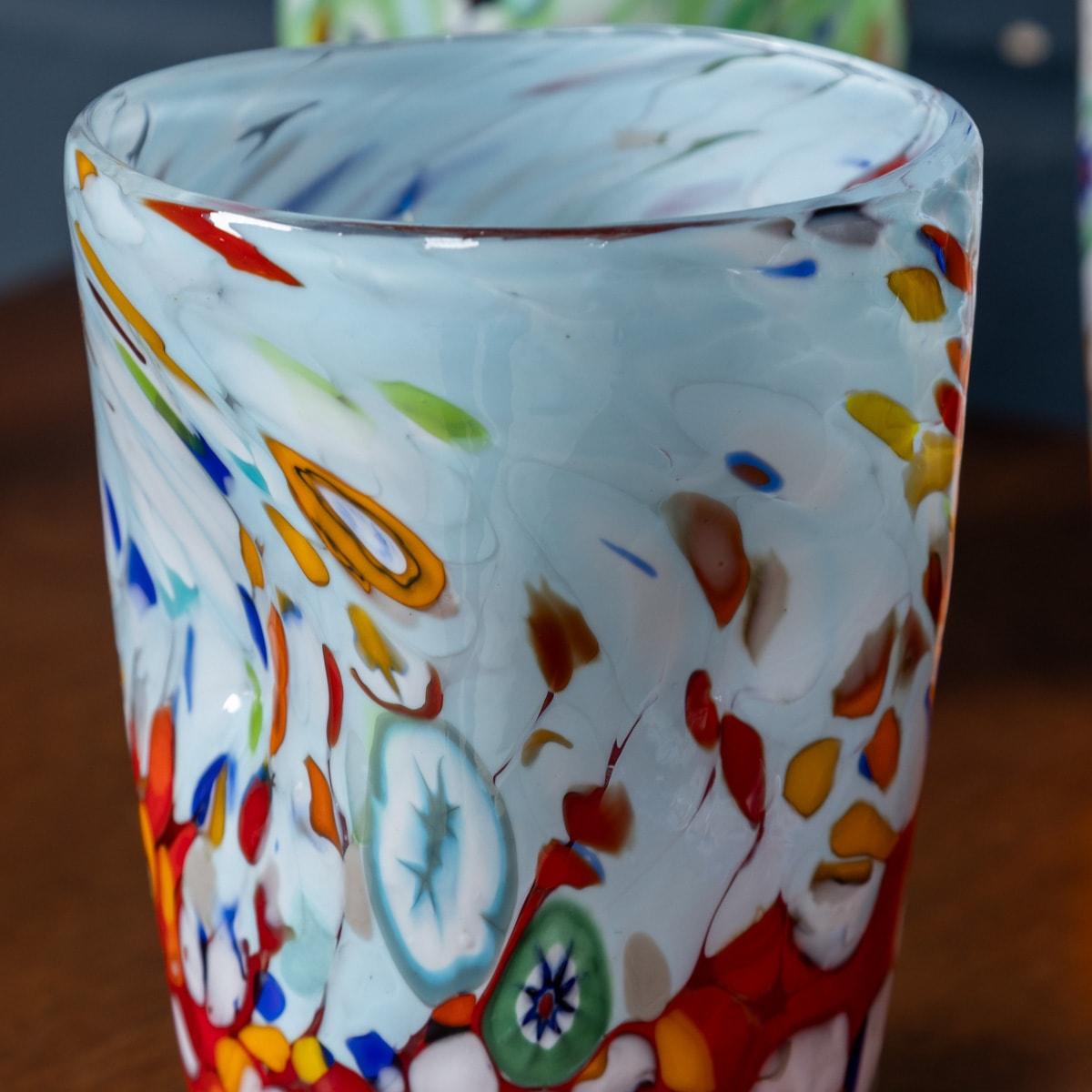 Ensemble italien du 20ème siècle de 8 verres à boire fabriqués à la main à Murano en vente 4