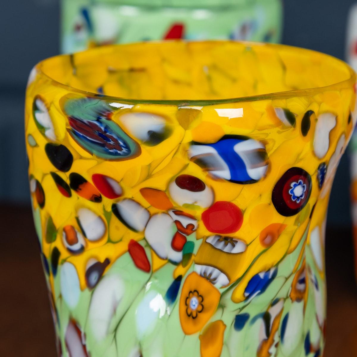 Ensemble italien du 20ème siècle de 8 verres à boire fabriqués à la main à Murano Bon état - En vente à Royal Tunbridge Wells, Kent