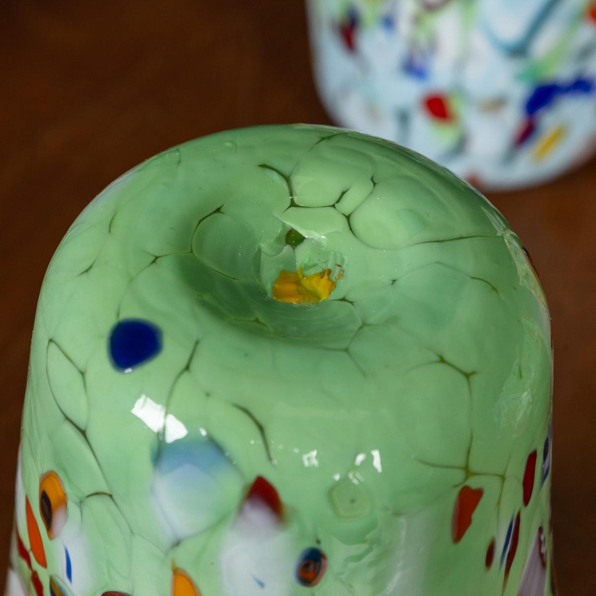 Ensemble italien du 20ème siècle de 8 verres à boire fabriqués à la main à Murano en vente 1