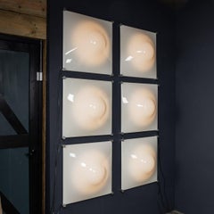 Vintage 20th Century Italian Set Of Six Iguzzini Dada Wall Lights c.1970