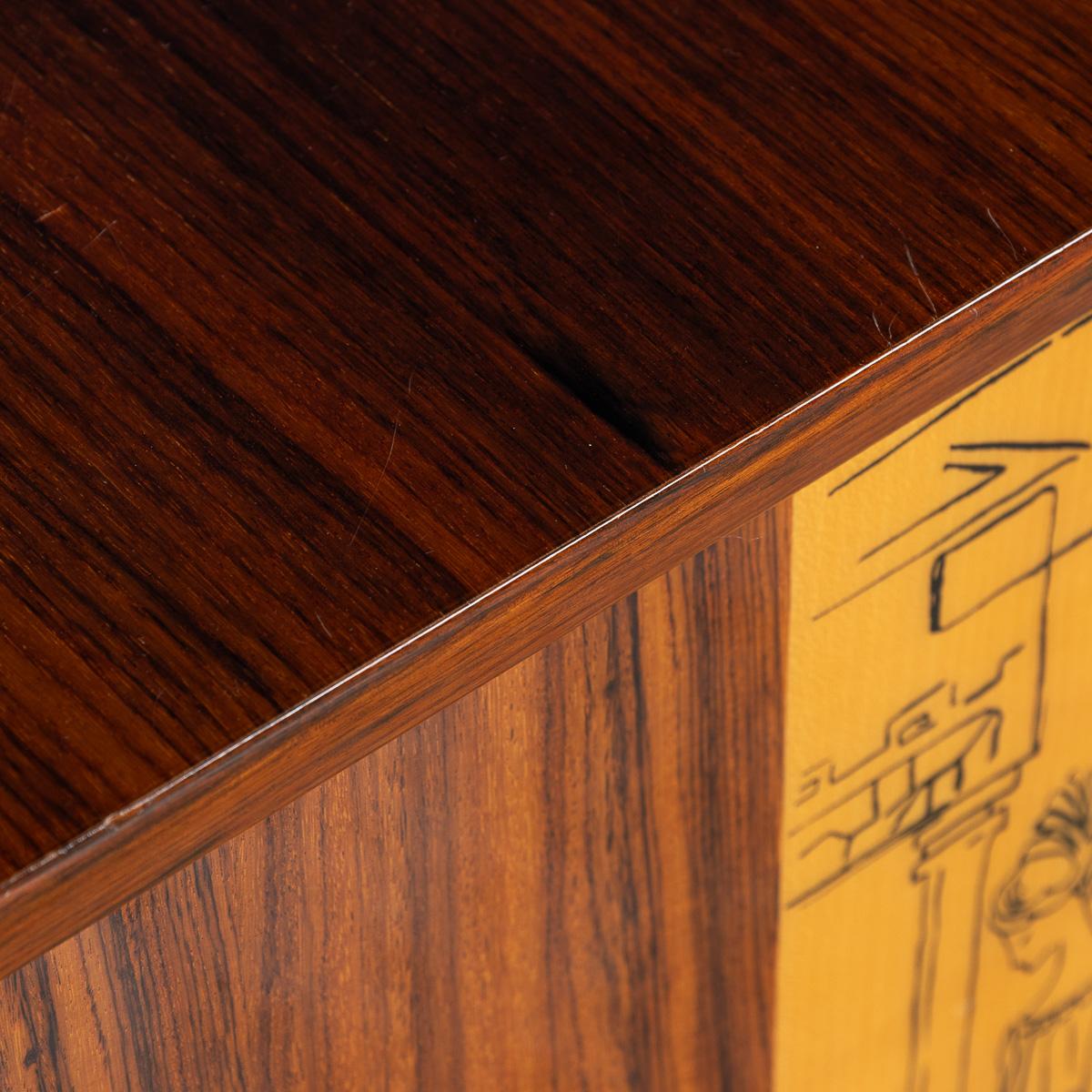 Vintage 20th Century Italian Sideboard In The Manner Of Vittorio Dassi c.1960 For Sale 10