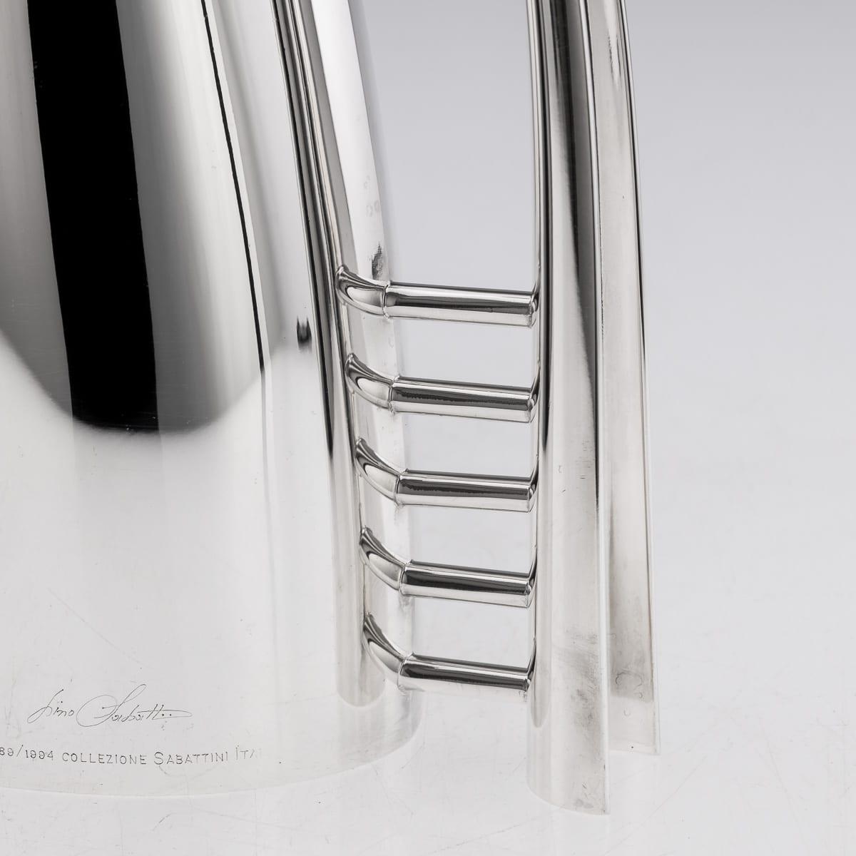 Vintage 20. Jahrhundert Italienisch versilbert fünf Stück Tee-Set von Sabattini im Angebot 6